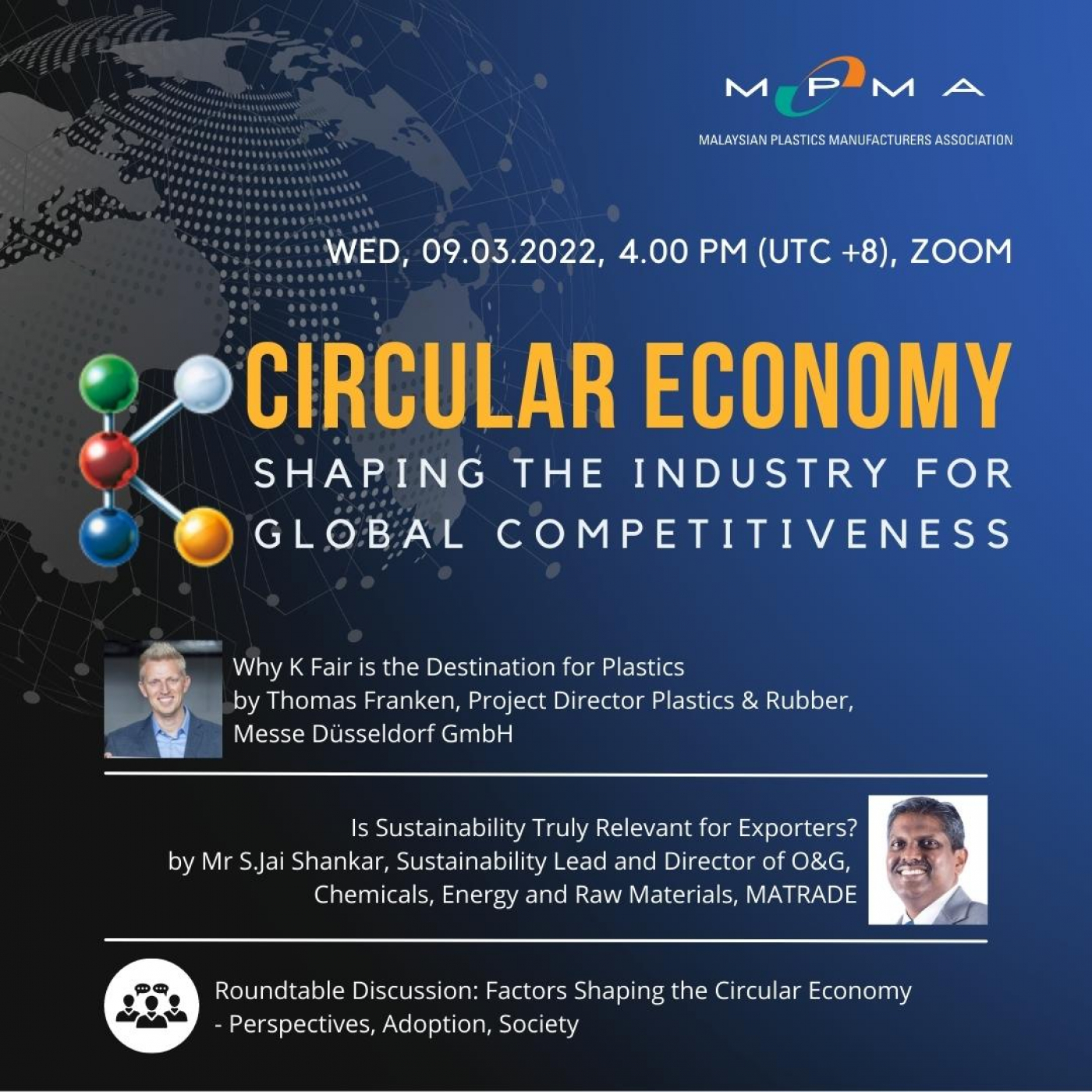 K Fair 19-26 October 2022 K Fair Webinar: Circular Economy Shaping the Industry for Global Competitiveness