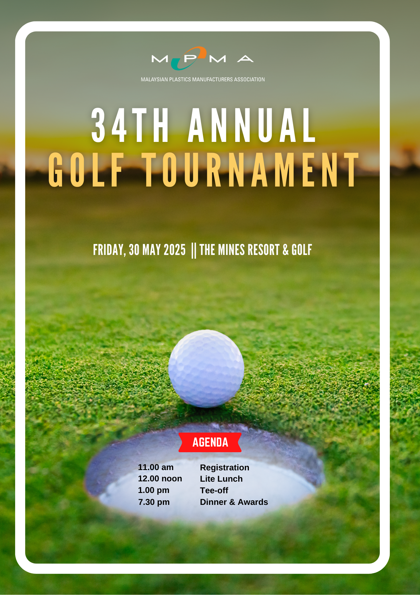 34TH ANNUAL GOLF TOURNAMENT 2025!