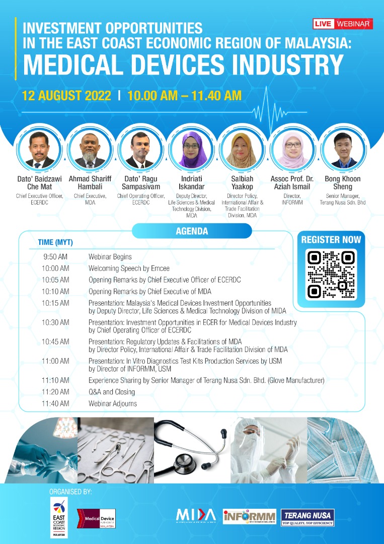 Investment Opportunities In The East Coast Economic Region Of Malaysia: Medical Devices Industry
